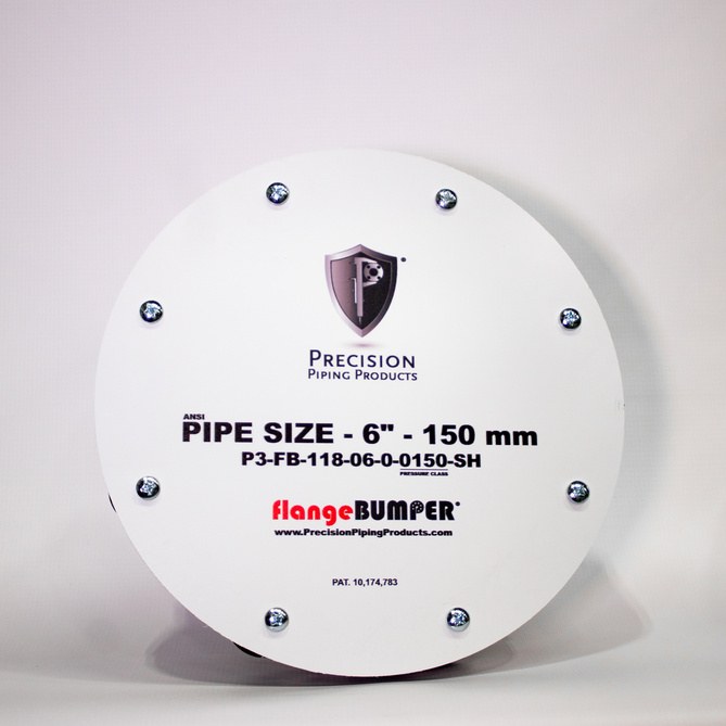 P3 flangeBUMPER rigid flange protector on a 6 inch flange P3 flangeBUMPER rigid flange protector on a 6 inch flange