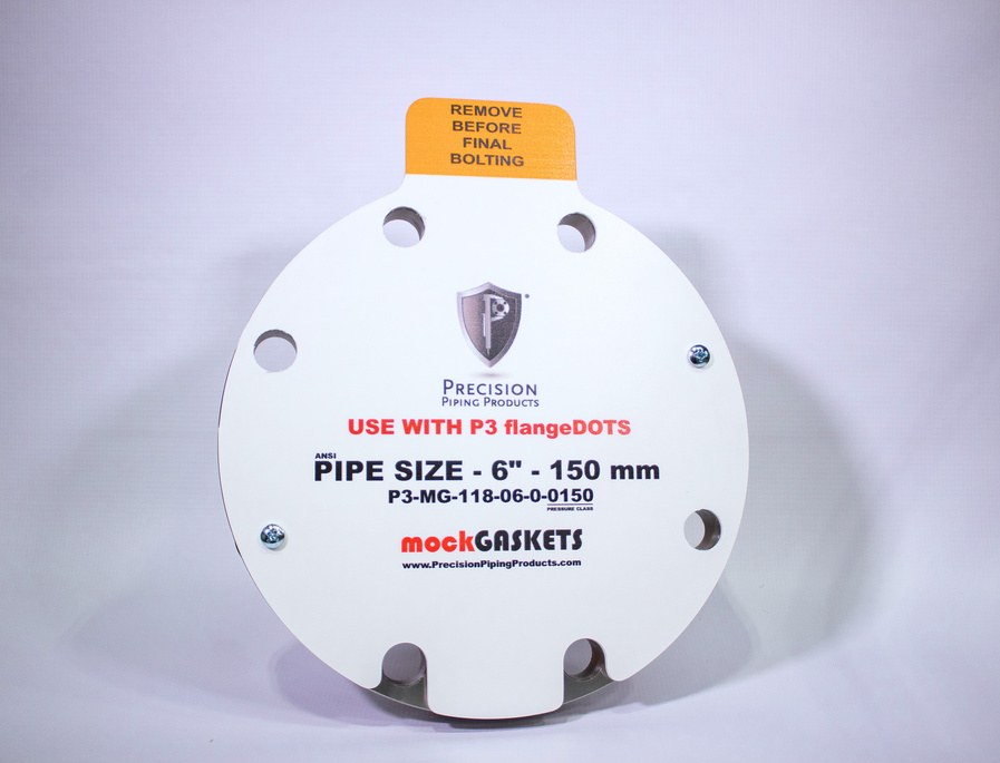 P3 mockGASKET test-fitting gasket with safety removal tab P3 mockGASKET test-fitting gasket with safety removal tab