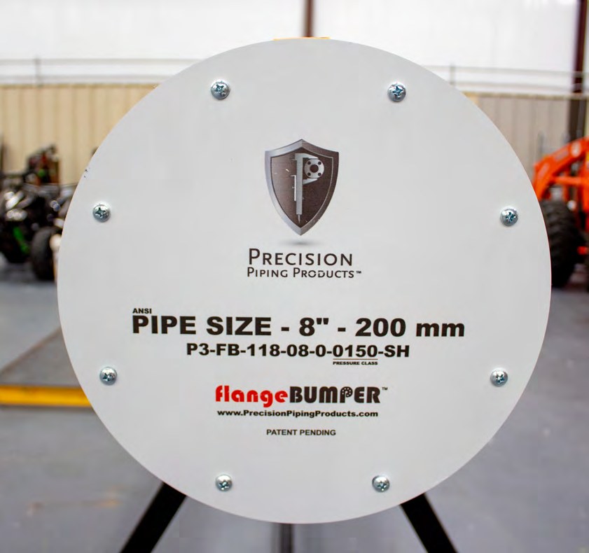 Completed P3 preservation system sealing an 8 inch flange Completed P3 preservation system sealing an 8 inch flange