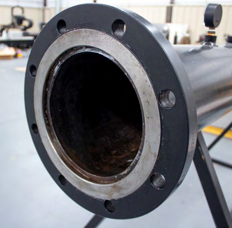 Bare raised face flange inspected before protection Bare raised face flange inspected before protection