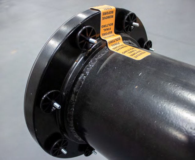 flangeBUMPER fitted over a flangeDOT on an 8 inch flange flangeBUMPER fitted over a flangeDOT on an 8 inch flange